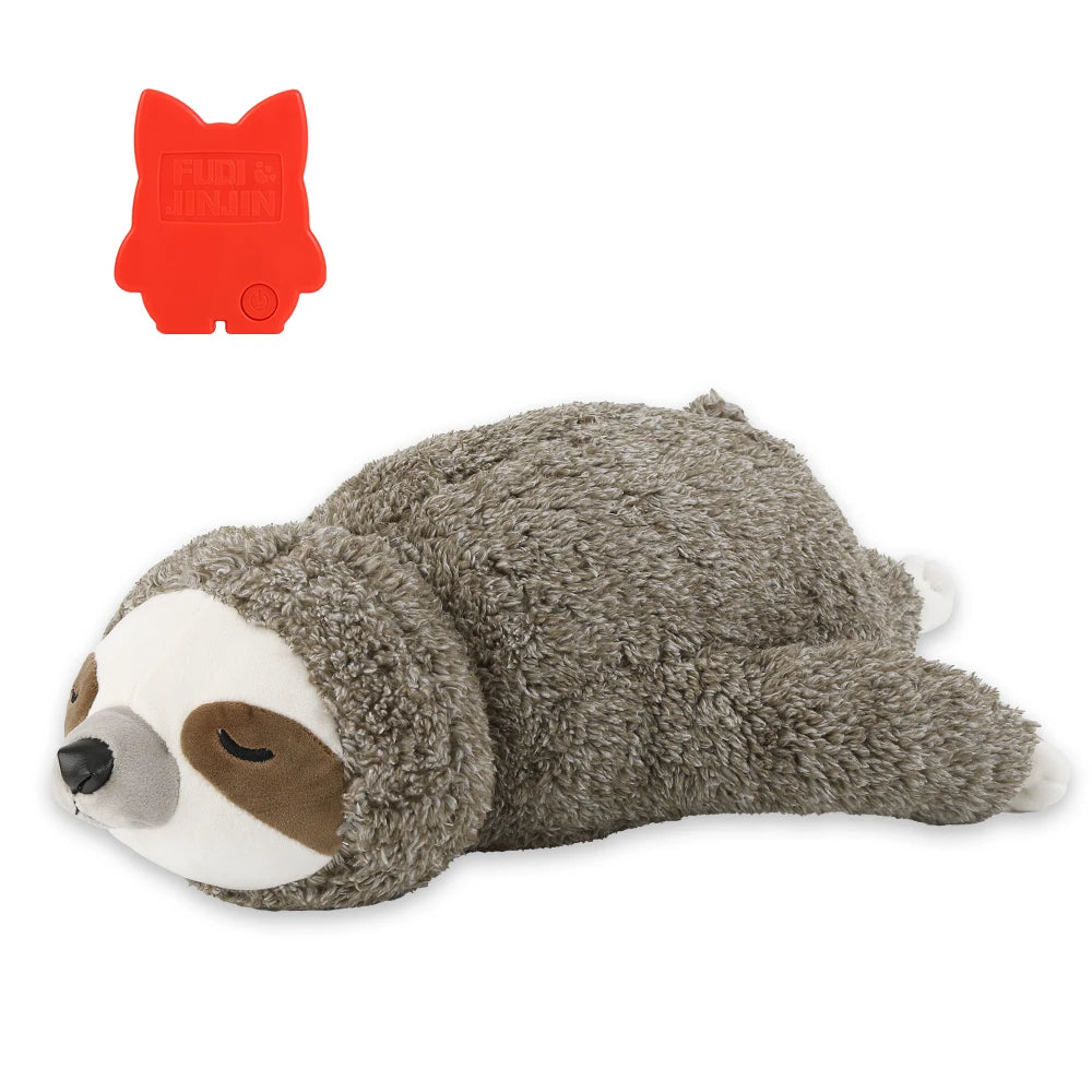 Dog Christmas Gift Forest Sloth Puppy Heartbeat Toy for Stress Relief and Soothing, Sleep Aid Crate Training Puppy Toys