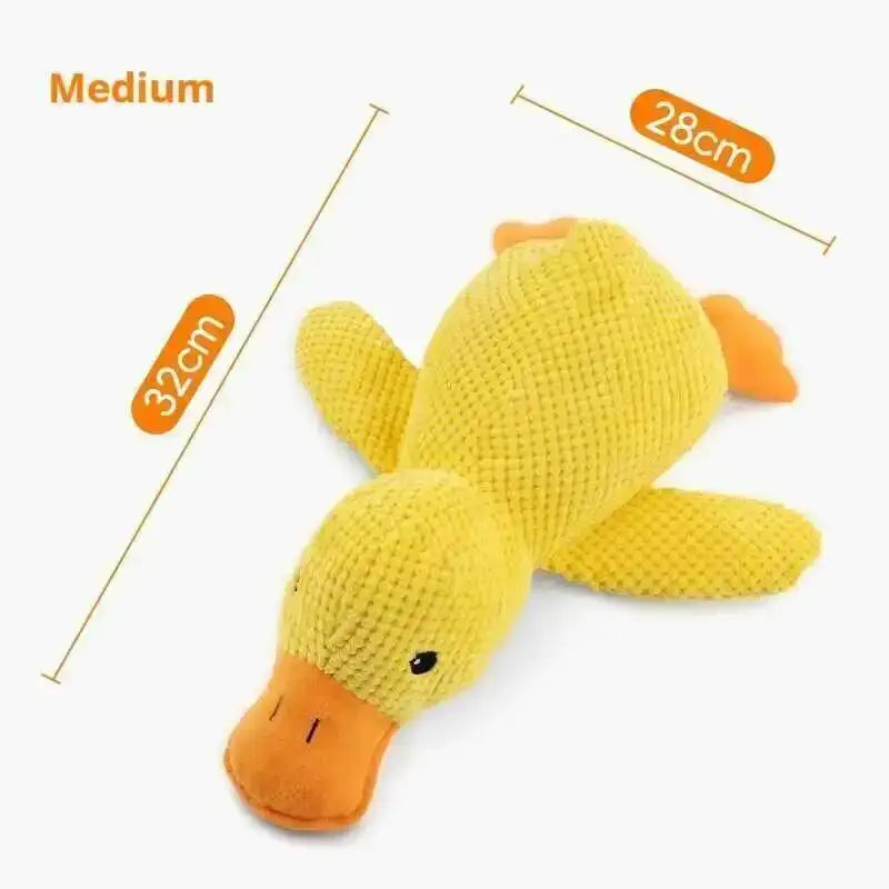 Duck Dog Toy Plush Chew Resistant Durable Dog Toy With Quacking Sound Teeth Grinding Relief Soft Companion For Small Large Dog