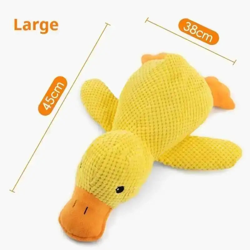 Duck Dog Toy Plush Chew Resistant Durable Dog Toy With Quacking Sound Teeth Grinding Relief Soft Companion For Small Large Dog