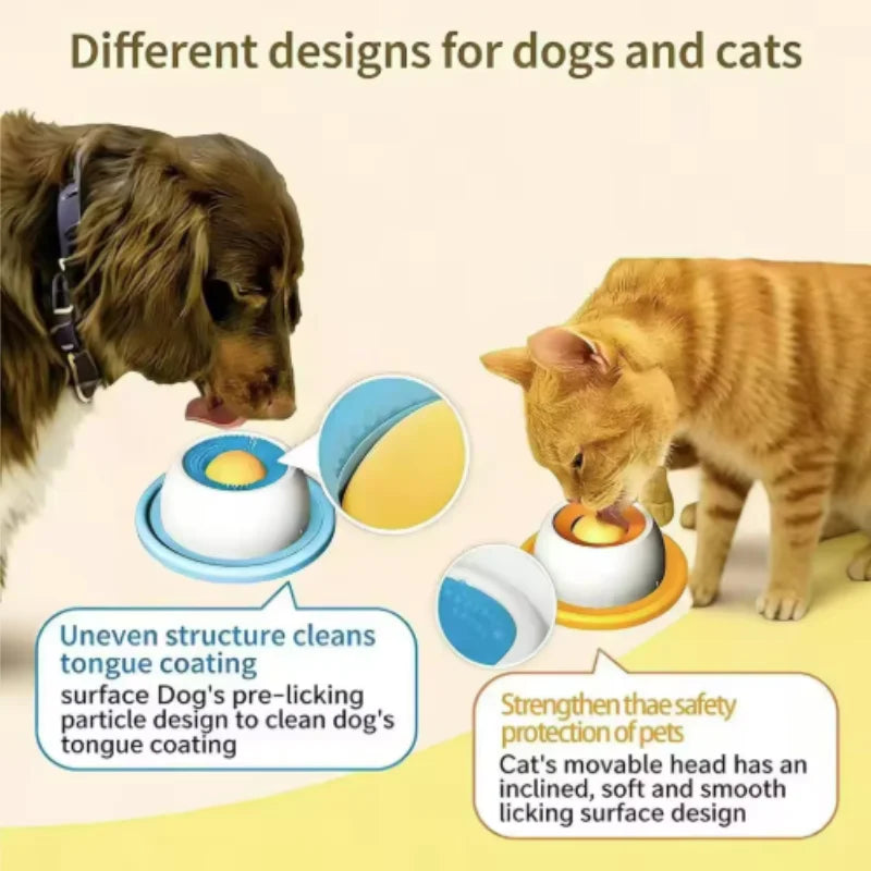 Interactive Dog Toys Slow Feeder Food Dispenser Lick Toys for Puppy Training And Cat Feeding Crate Accessory Enrichment Chew Toy