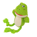 Dog Enrichment Toy Cute Animal Rope Dog Toy  Plush Puppy Chew Pet Squeak Toy Cartoon Interactive Games For Dogs Stuff For Dogs