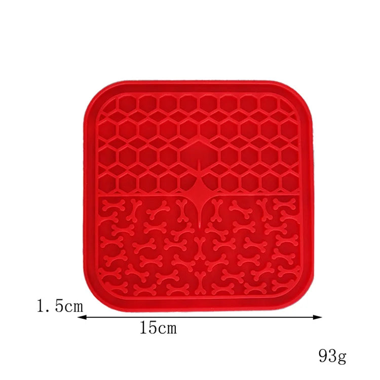 Pet Supplies Silicone Pet Licking Mat Cat Anti-choking With Slow Food Bowl Puppy Bath Distracted Licking Plate Cutlery