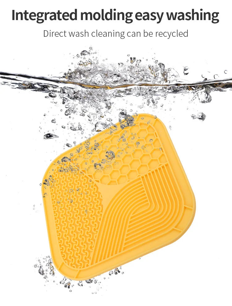 Pet Supplies Silicone Pet Licking Mat Cat Anti-choking With Slow Food Bowl Puppy Bath Distracted Licking Plate Cutlery
