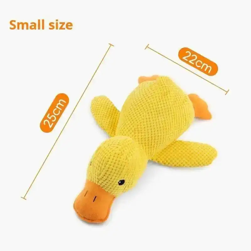Duck Dog Toy Plush Chew Resistant Durable Dog Toy With Quacking Sound Teeth Grinding Relief Soft Companion For Small Large Dog