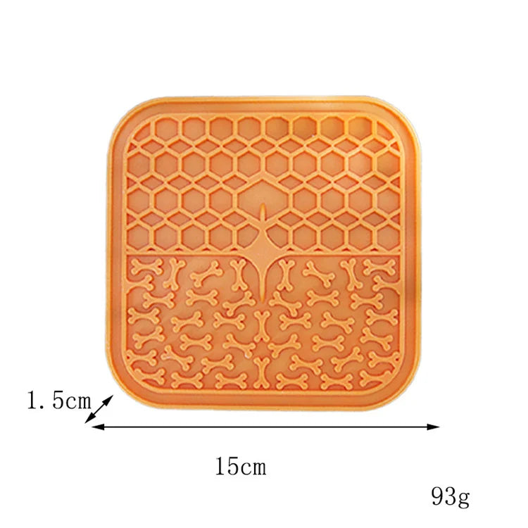 Pet Supplies Silicone Pet Licking Mat Cat Anti-choking With Slow Food Bowl Puppy Bath Distracted Licking Plate Cutlery