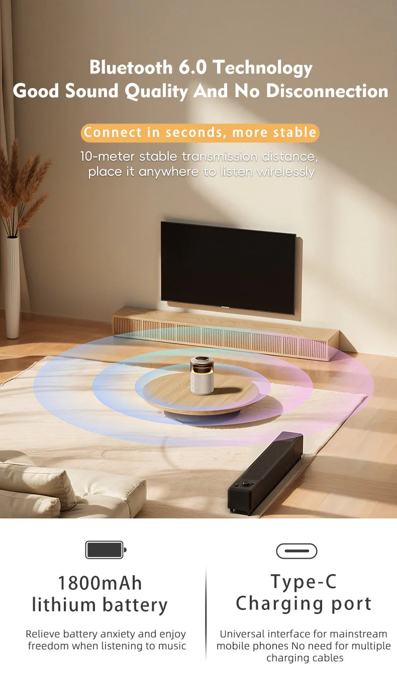 5-in-1 Magnetic Wireless Charging/ Wireless Speaker Night Light Fast Charger for iPhone iWatch AirPods With Speaker
