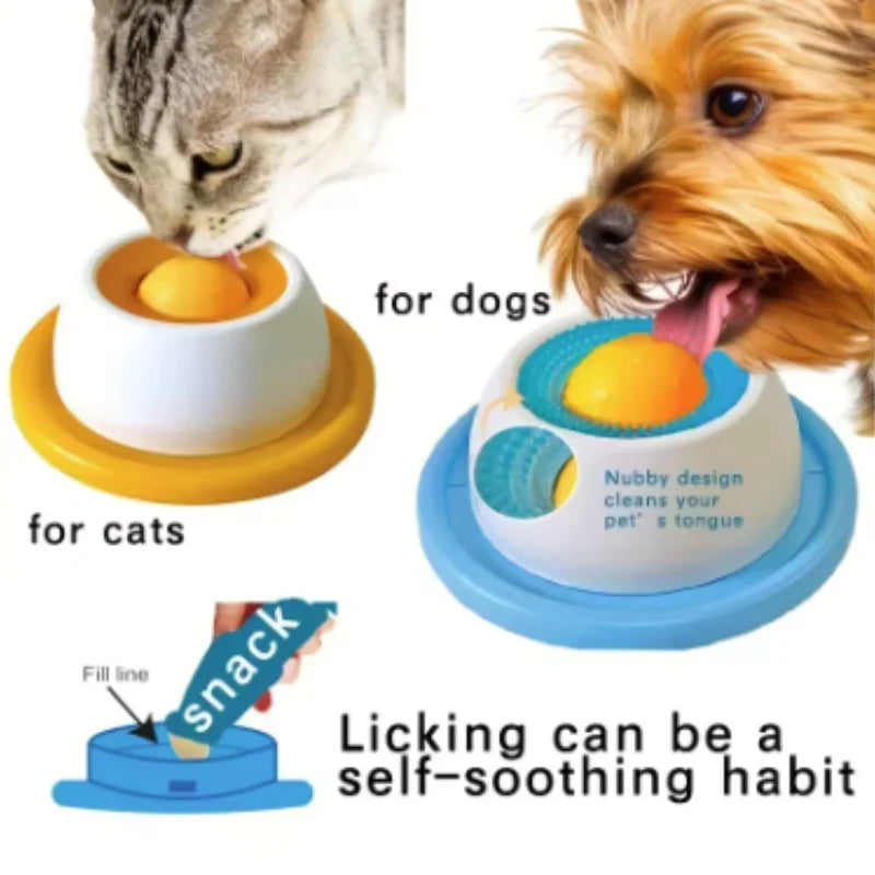 Interactive Dog Toys Slow Feeder Food Dispenser Lick Toys for Puppy Training And Cat Feeding Crate Accessory Enrichment Chew Toy
